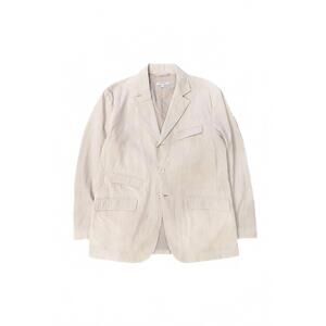 NEW ENGINEERED GARMENTS men's andover jacket in beige seersucker